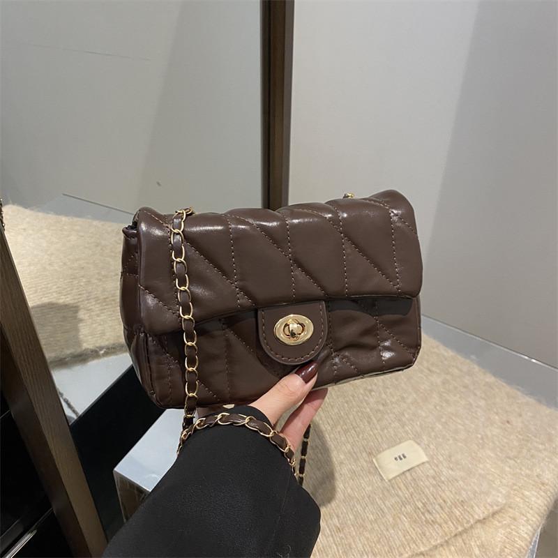 Fashion Small Square Bag For Women With Chain Strap And Pu Material For Daily Use