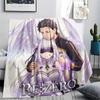 1PC Re Zero Patterned Flannel Blanket Suitable For All Seasons For Home Decor Warmth And Comfort Gifts Holiday Present