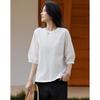De Ma Na 100% Cotton Relaxed Round Neck Studded Pocket T-Shirt