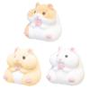 Kapsül Oyuncaklar Kawaii Şişman Sütlü Hamster Sürüngen Peluş Bebekler Gashapon Oyuncaklar