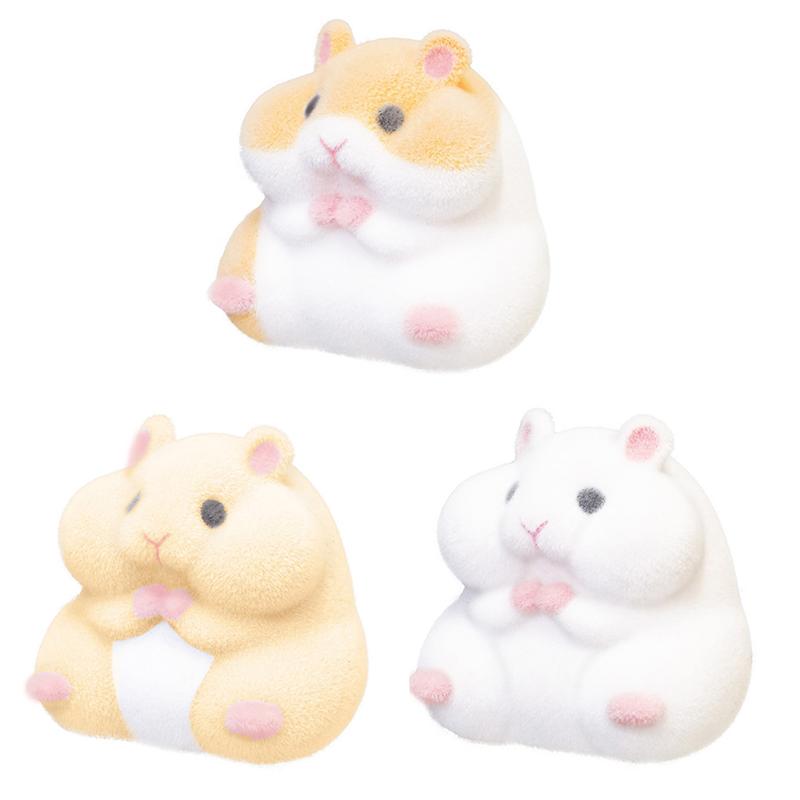 Kapsül Oyuncaklar Kawaii Şişman Sütlü Hamster Sürüngen Peluş Bebekler Gashapon Oyuncaklar