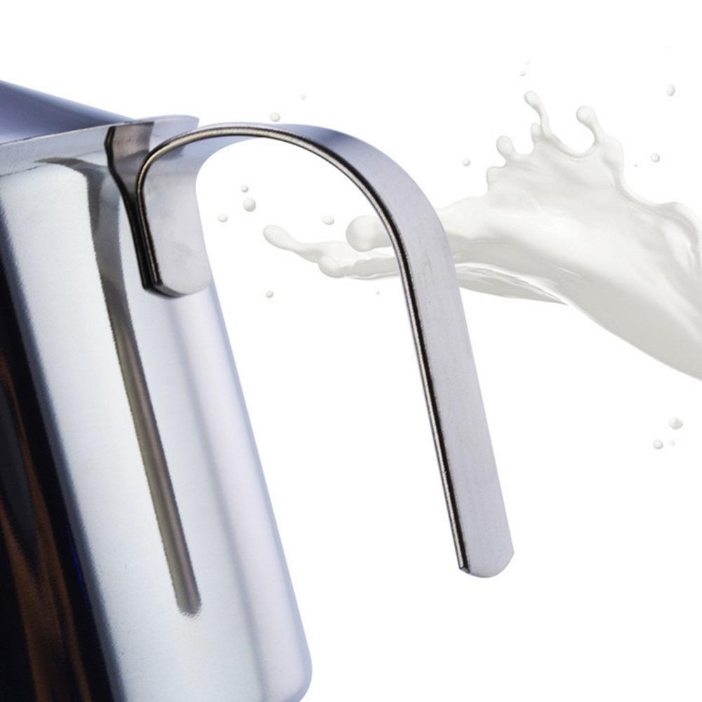 Easy Clean Manual Milk Frother Stainless Steel Hand Pump Milk Foamer  Cappuccino