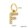 Diamond Stainless Steel Jewelry Accessories 26 Letter Pendant Pendant DIY Necklace Bracelet Accessories