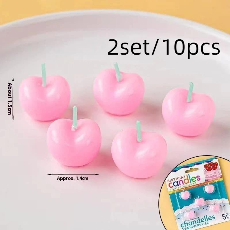 1/5Pcs Christmas Candles. Birthday Cake Decorations. Kids Birthday Colored Candle Holiday Party Star Candle Dress Up