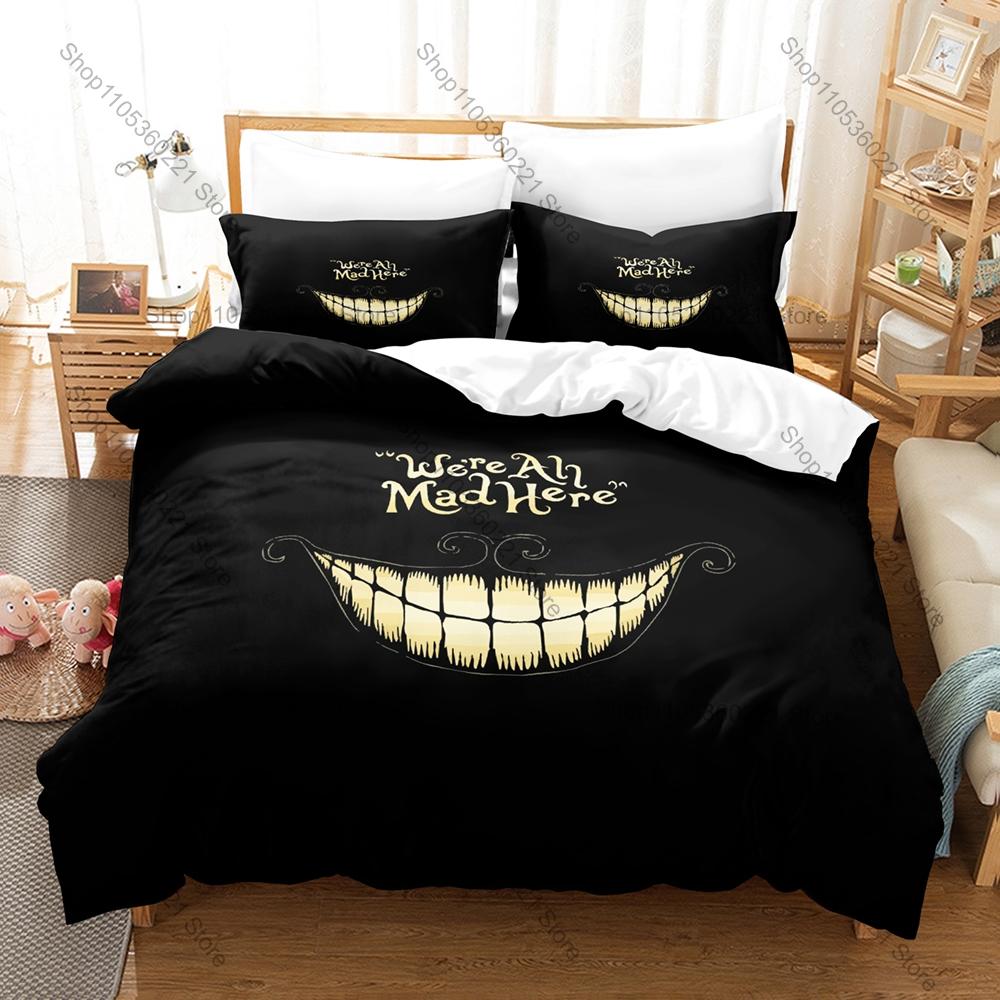 Personality Alice Madness Returns Bedding Set New Duvet Cover Pillowcase Dark Fantasy Game Theme Bed Set Single Twin Full Queen
