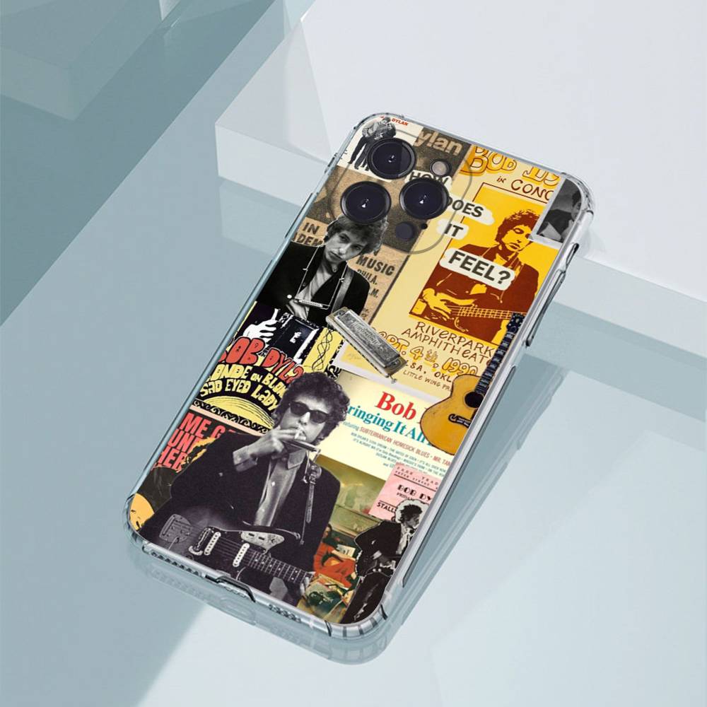 B-Bob Dylan Phone Cases For iPhone17,16,15,14,13,12,11,Pro,Max,Plus Luxury Camera Protection Plastic