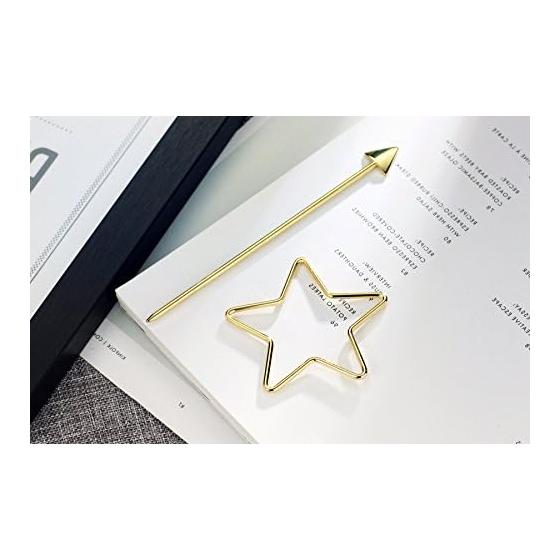 Neoglory Jewelry 14k Gold Star Hair Pin Hair Stick for Women