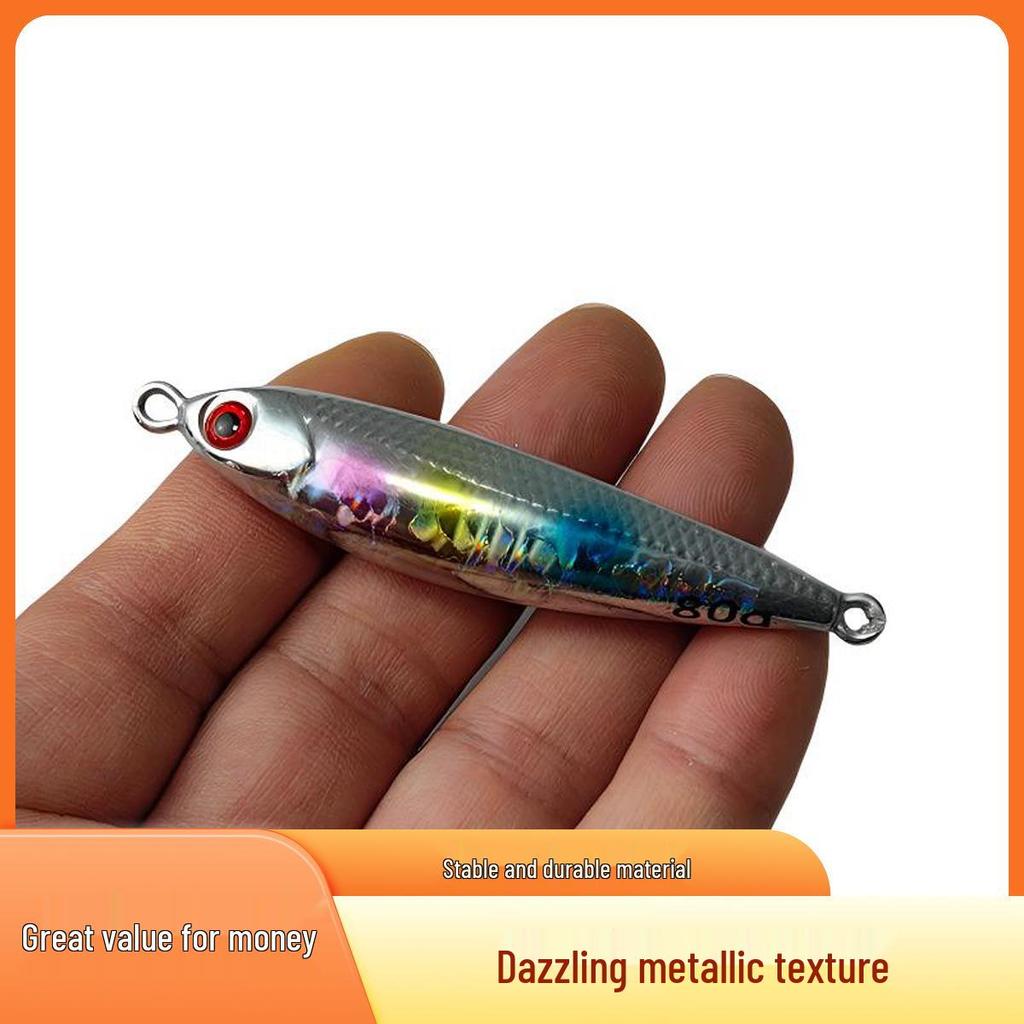 Mackerel Iron Plate Bionic Fishing Lure with Hook for Shore Casting and Sea Fishing