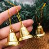 6-120 Stück Mini Goldene Weihnachtsglocken für Weihnachtsbaum Hängende Anhänger Basteln Zuhause Party Neujahr Dekor Ornamente Großhandel