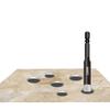 5Pack Diamond Drill Bits Set for Granite Ceramic Marble Tile Stone Glass Hard Materials, Integrated Coolant for Fast Dry