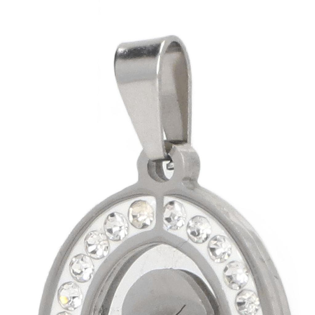 Virgin Mary Pendant Exquisite Carving   Steel Virgin Mary Jewelry for Men Women Daily Wear