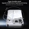 Ultra Thin Frameless Clear Holder Phone Case for IPhone Air 17 16 15 14 13 Pro Max Magnetic Transprarent Lens Bracket Hard Cover