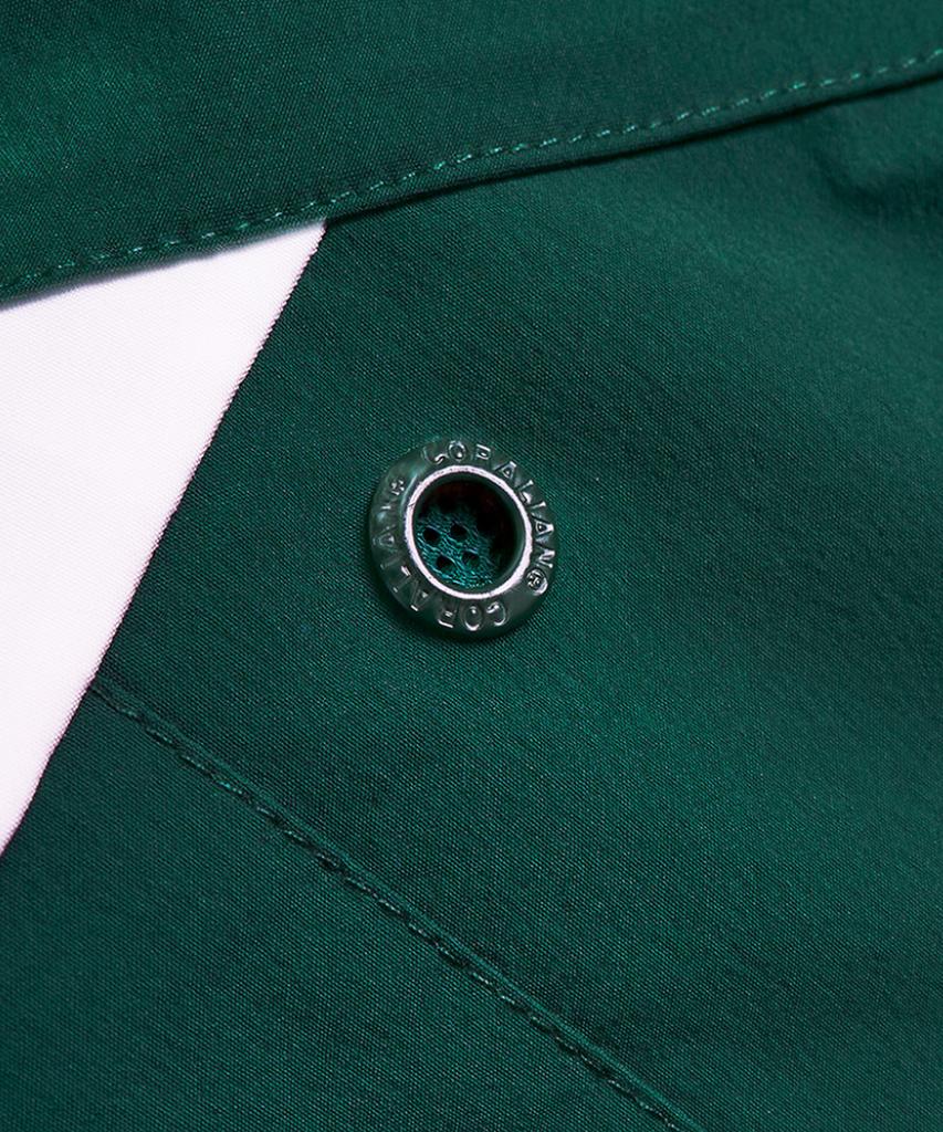 Coralian Runoff Nylon Hoodie Anorak Green