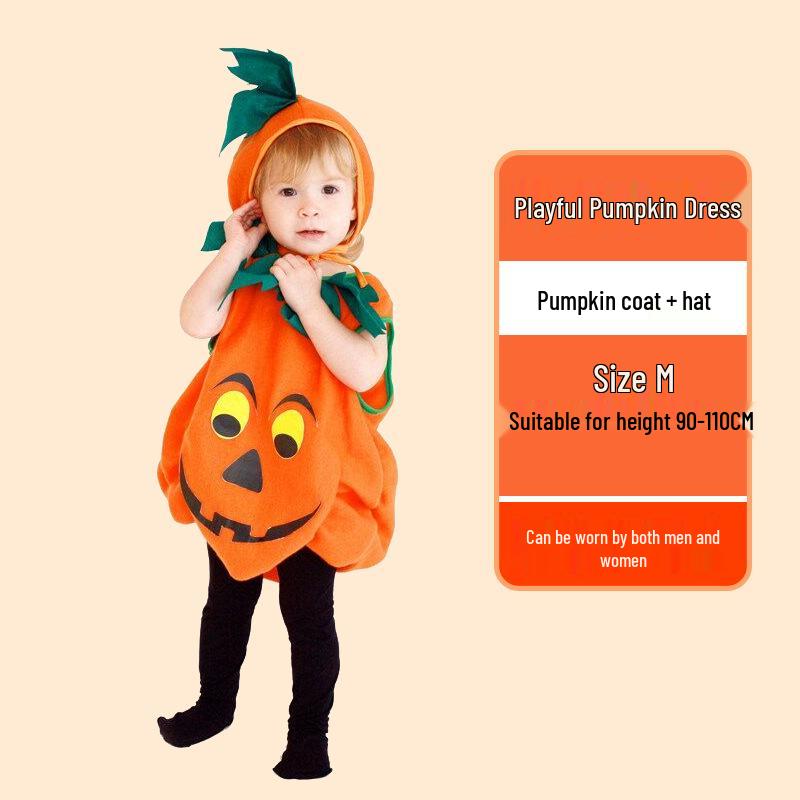 Halloween Pumpkin Costume: Kids' & Adults' Cosplay Outfit for Performances
