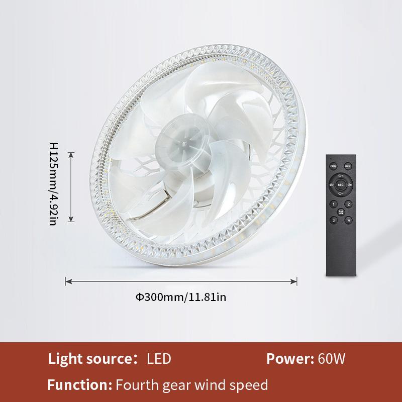

Современный потолочный вентилятор AC85-265V с пультом дистанционного управления, бесшумный, умный, для гостиной, спальни, современный и простой, умный дом