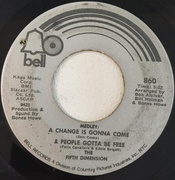 

7inch Record FIFTH DIMENSION Medley A Change Is Gonna Come Pe 860 Bell Records 1970 US SoulFunk Used