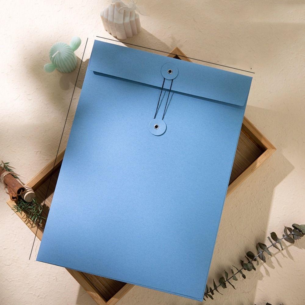 with String Tie Closure Clasp Vintage Brown Envelopes Simple Archive Bag  Decoration Gift