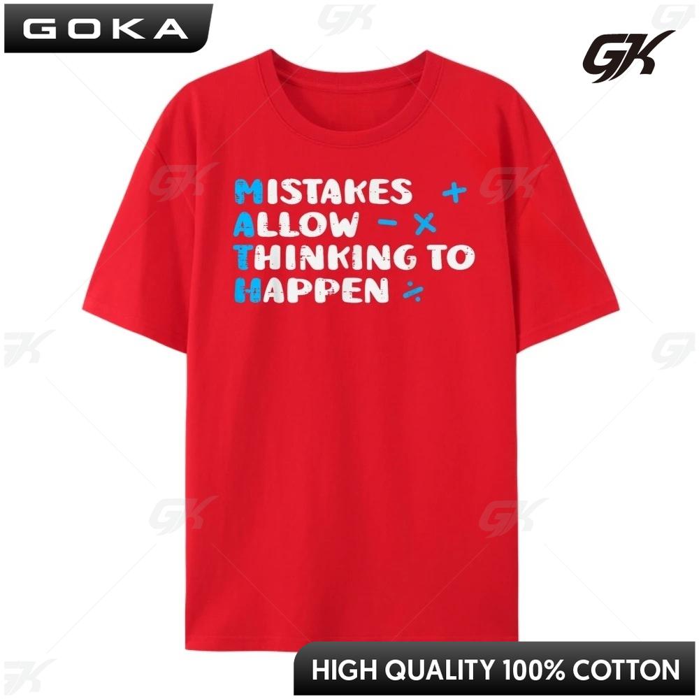 

Math Teacher Mistakes Allow Thinking To Happen Harajuku Women Brand Illustration Camiseta Masculina Graphic Printed T Shirt 4XL