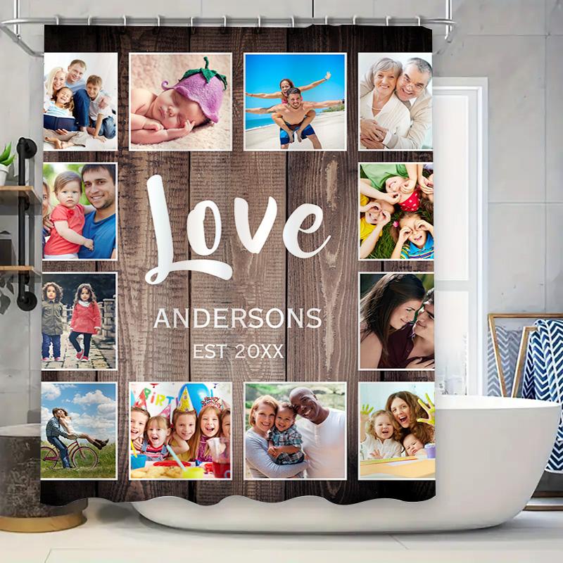 

Plaid Shower Curtain: Waterproof Fabric Bathroom Decor For Home Blue Green Red Black Striped Checkered Pattern Bath Mat 72 X 84 90x180cm