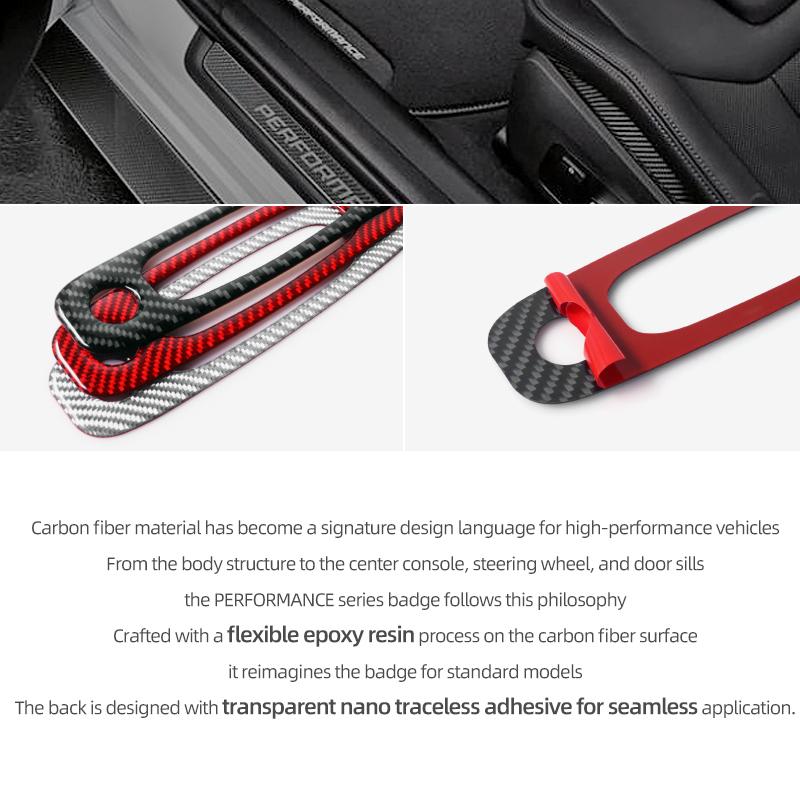 For Tesla Model 3 2019-2025 Model Y 2019-2025 Carbon Fiber Front Reading Light Panel Trim Sticker Car Interior Tuning Accessory