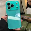Custodia a Finestra Grande in Vetro Temperato a Specchio di Lusso per iPhone 17 16 15 14 13 12 11 Pro Max Protezione Lente Cover Telefono Antiurto