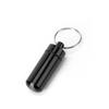 Mini Portable Pillbox Waterproof Sealed Bottle Small Metal Storage Container Medicine Tablet Adapter Trinket Case Cute Keychain