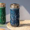 Qian Tang Xuan Eight Horses Double-Layer Ceramic Travel Mug