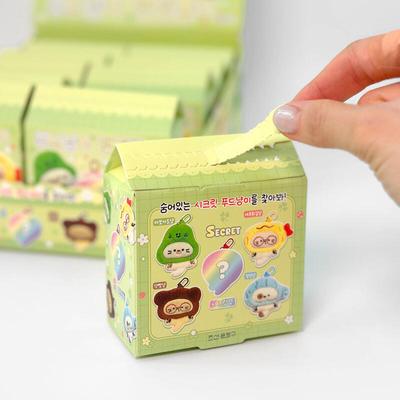 1 Schachtel mit 10 zufällig ausgewählten Food Cat Puppen-Schlüsselanhängern