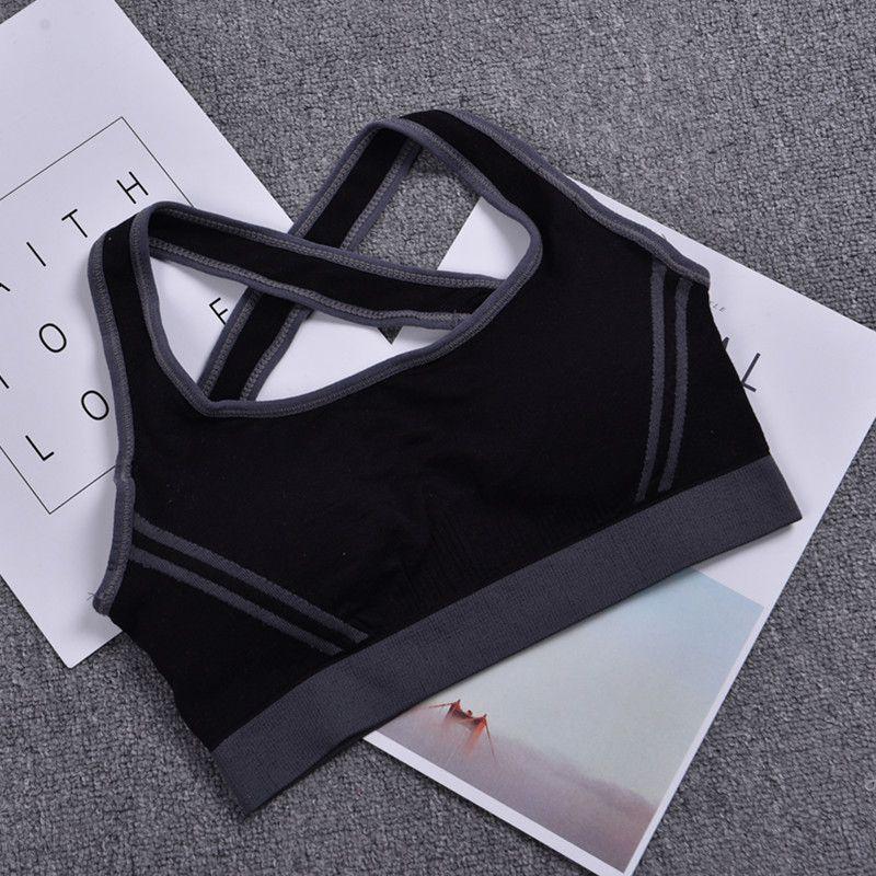 Luxurious Cross Back Padded Sports Bra For Women Seamless And Breathable Fitness Top
