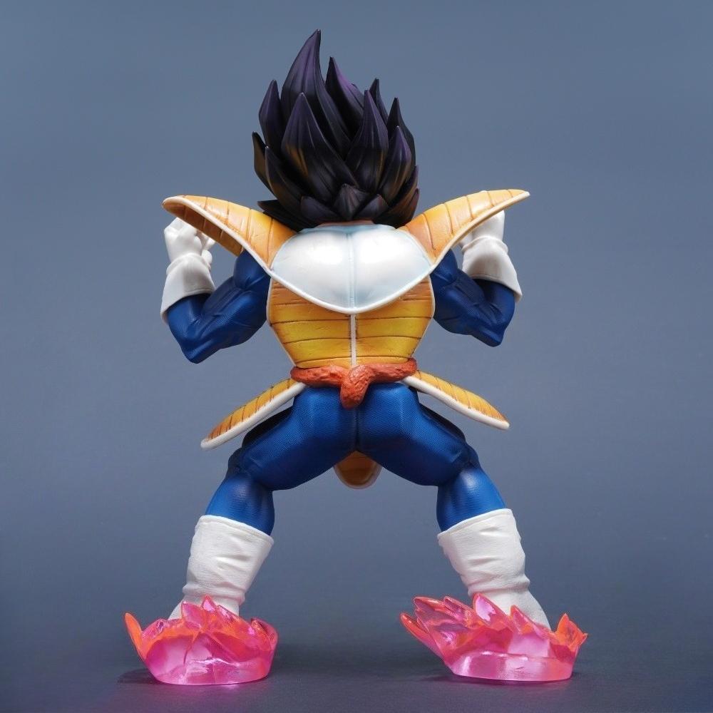 22cm/8.66in Anime Dragon Ball Figure Vegeta Action Figures Pvc Statue Desktop Ornamen Collection Model Toys Gifts Round Sensory Compression Bouncy