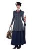 California Costumes Women's English Nanny - Adult Costume, Gray/Navy, Small