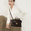 New Vegetable Tanned First Layer Cowhide Commuter Niche Design Travel Messenger Bag Women's Small Satchel Shoulder Messenger Bag