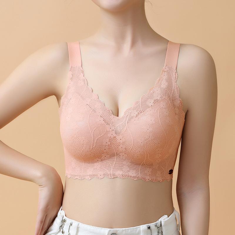 BH Dessous Damenkollektion Accessoire Brust Anti-Erschlaffung Vollschalen-BH Dünner Schnitt Brustraffend Verstellbar Große Größe Nahtloser BH