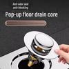 Bounce Odor-Proof Universal Floor Drain Cover - Anti-Backflow, Leak-Sealing, Foot-Operated.