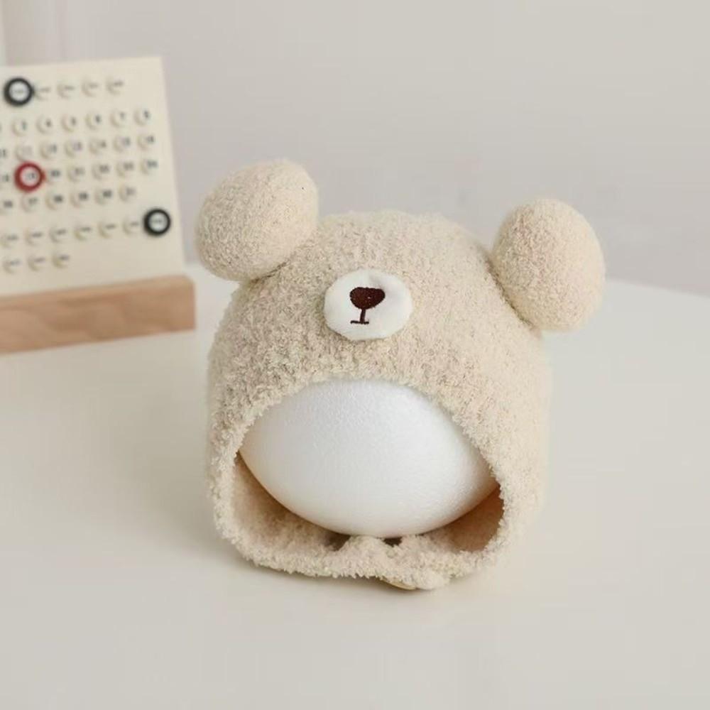 Anti-Cold Baby Bear Hat Soft Fleece Infant Toddler Beanie Cute Baby Photo Prop Hat  For Boys