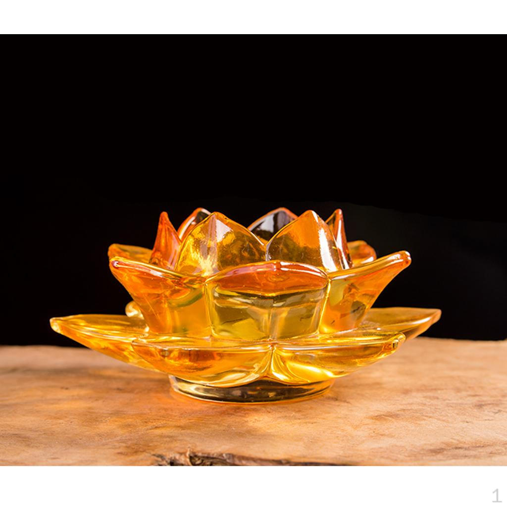 

Flower Cut Candle Stand Holder Tea Decorations бурштин