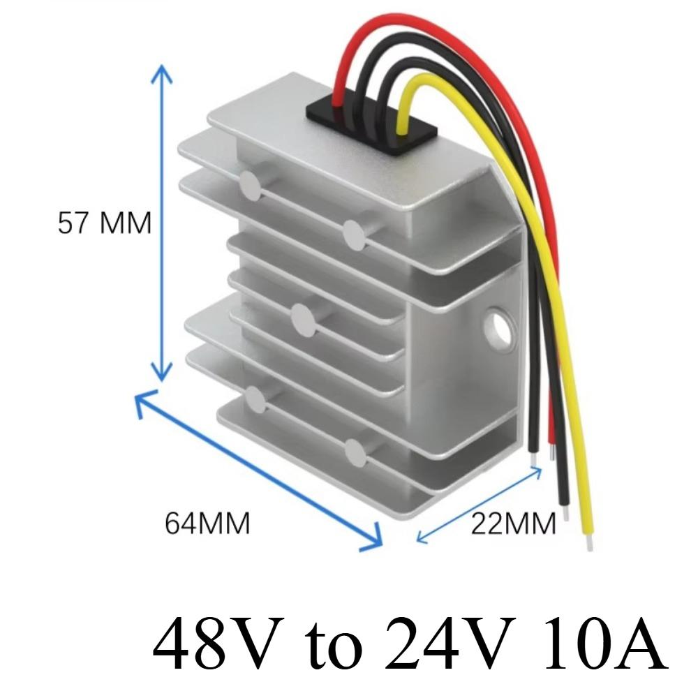48V to 24V 5A-20A Step Down Buck DC-DC Power Converter 48 Volt to 24 Volt 5 AMP Voltage Regulator Voltage Reducer with CE RoHS