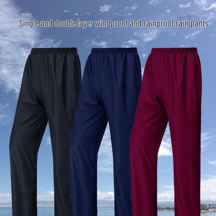 Unisex Wasserdichte Winddichte Wander- & Rad-Regenhose - Langlebig, Teilbar, Einzel-/Doppelschicht-Optionen