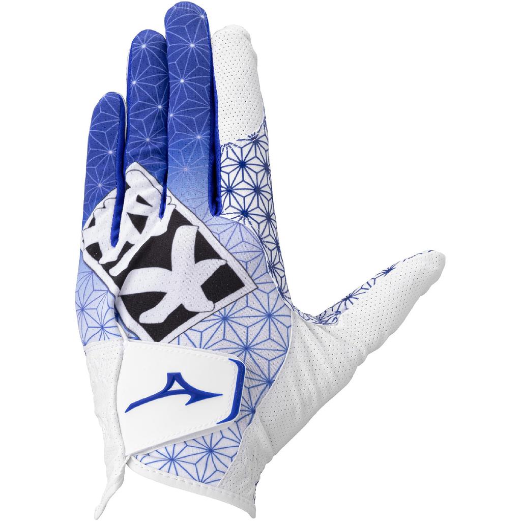 MIZUNO Golf Glove Cool Grip HAPPI COLLECTION Left Hand Blue 26cm 5MGML602 Men's