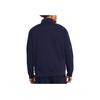 Under Armour UA Rival Mock Neck Logo Print Loose Fit Raglan Long Sleeve Sweatshirt Men Sweatshirt Navy-Blue 1386016-410