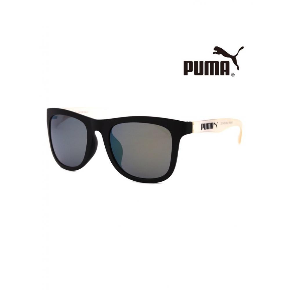 Puma Pu0016sa 001 Square Horn Rimmed Mirror Asian Fit Lightweight Sunglasses