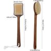 Ergonomic Long Handle Hair Brush Wood Bath Brush Scrubbing Brush Shower Back Scrub  Skin Cleanser
