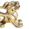 Antique Brass Kylin Figurine, Miniature Sculpture for Elegant Interior Design