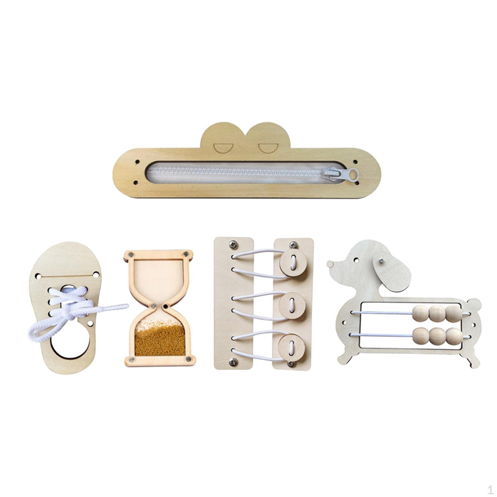 

Busy Board Early Educational Toy DIY Accessories Sensory Toys Motor Skill Unpainted for Plane Travel Style A
