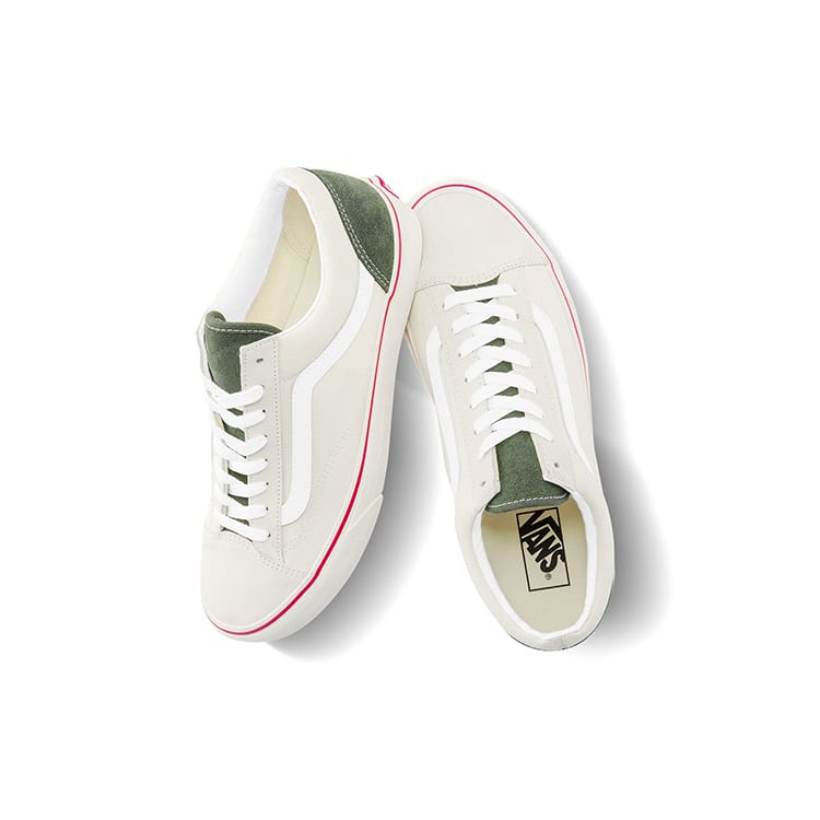 Vans Style 36 Low Top Skateboard Shoes Unisex Beige White Red VN0A5FBM2TZ