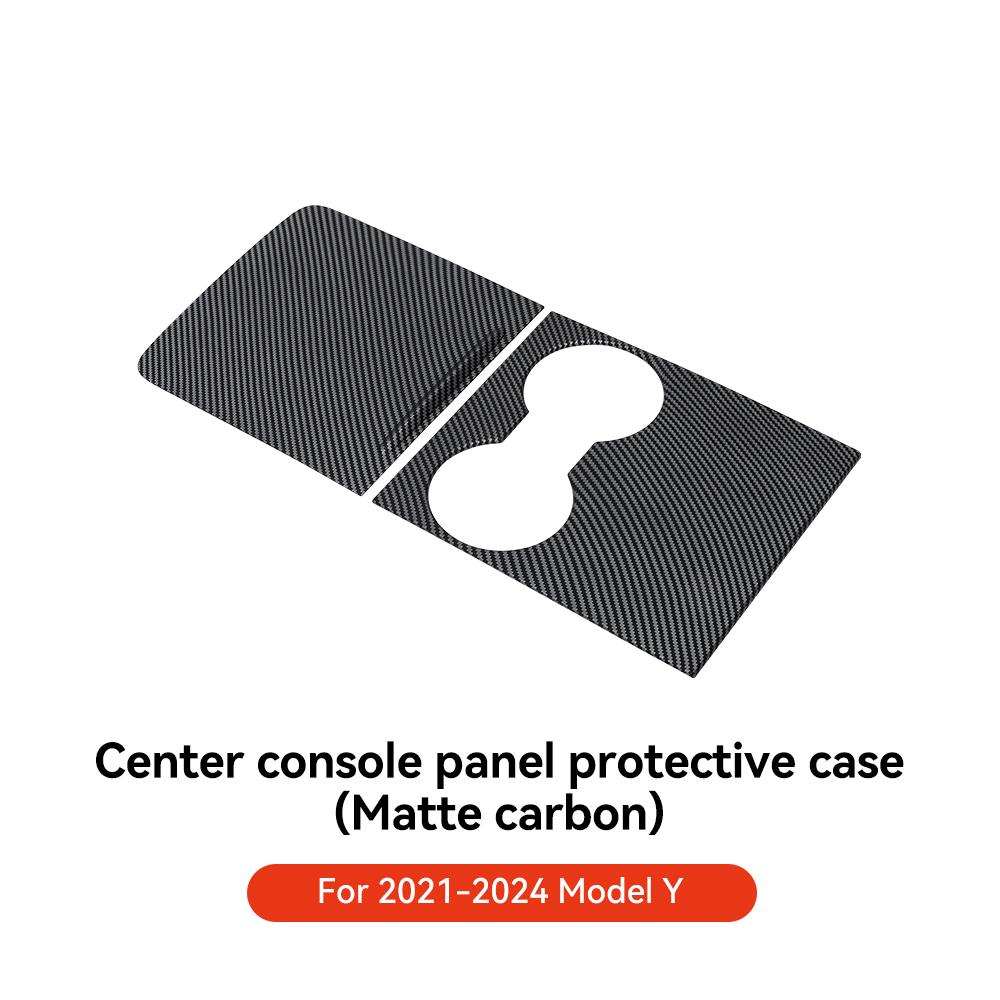 YZ For Tesla Model 3 Y 2025-2025 Car Center Console Sticker Film Carbon Protect Central Control Cover Car Interior Accessories