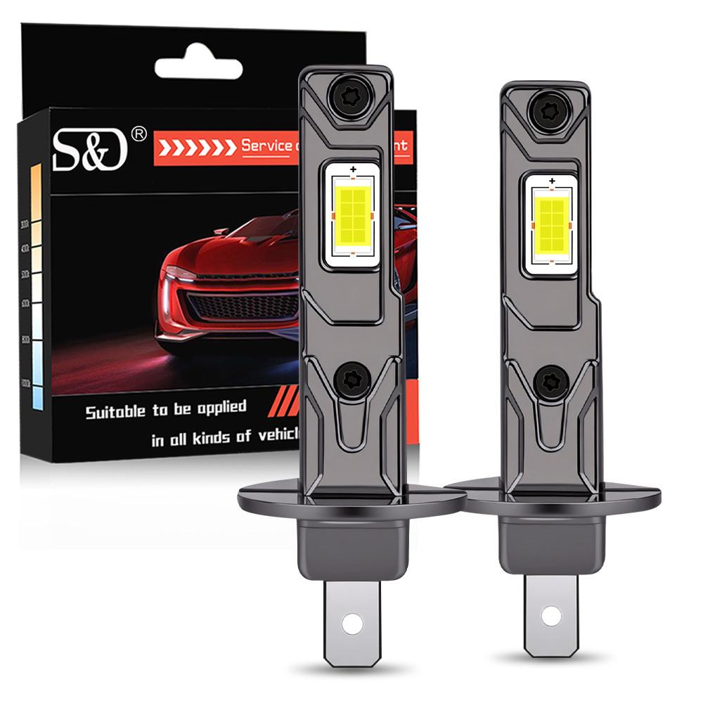 

2Pcs 25000LM H4 H7 LED Headlight Bulbs 1:1 Mini Canbus H1 H3 H11 H8 Led 9005 HB3 9006 HB4 Car Headlamp Fanless DRL Light Auto Fog Lamp 12V 6000K White H1