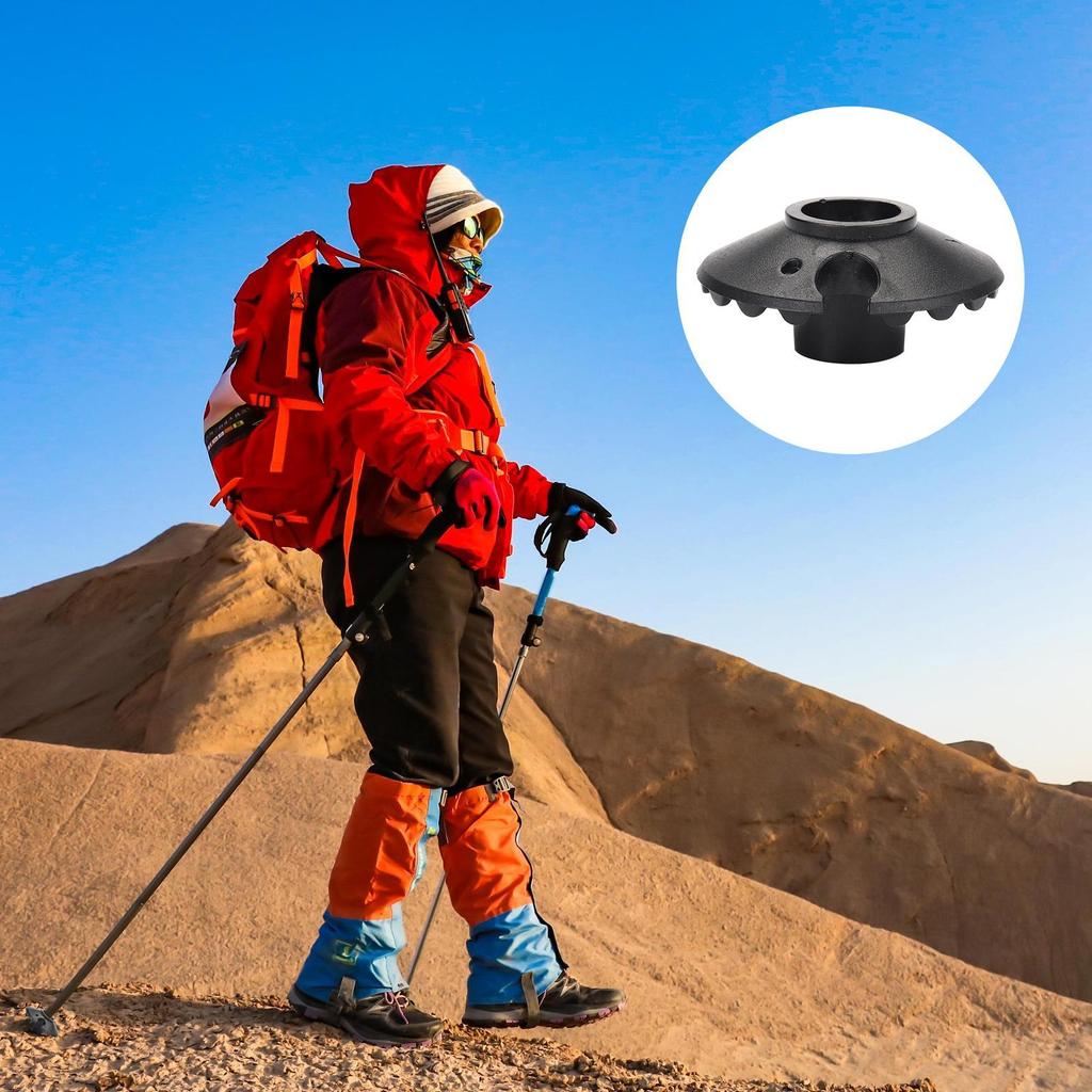 Trekking Pole Mud Baskets Walking Poles Protector Accessories Set of 2 Walking Stick Tips Hiking Pole Tips Protector Snow
