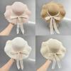Summer Straw Wide Brim Hat With Foldable Design For Beach And Sun Protection