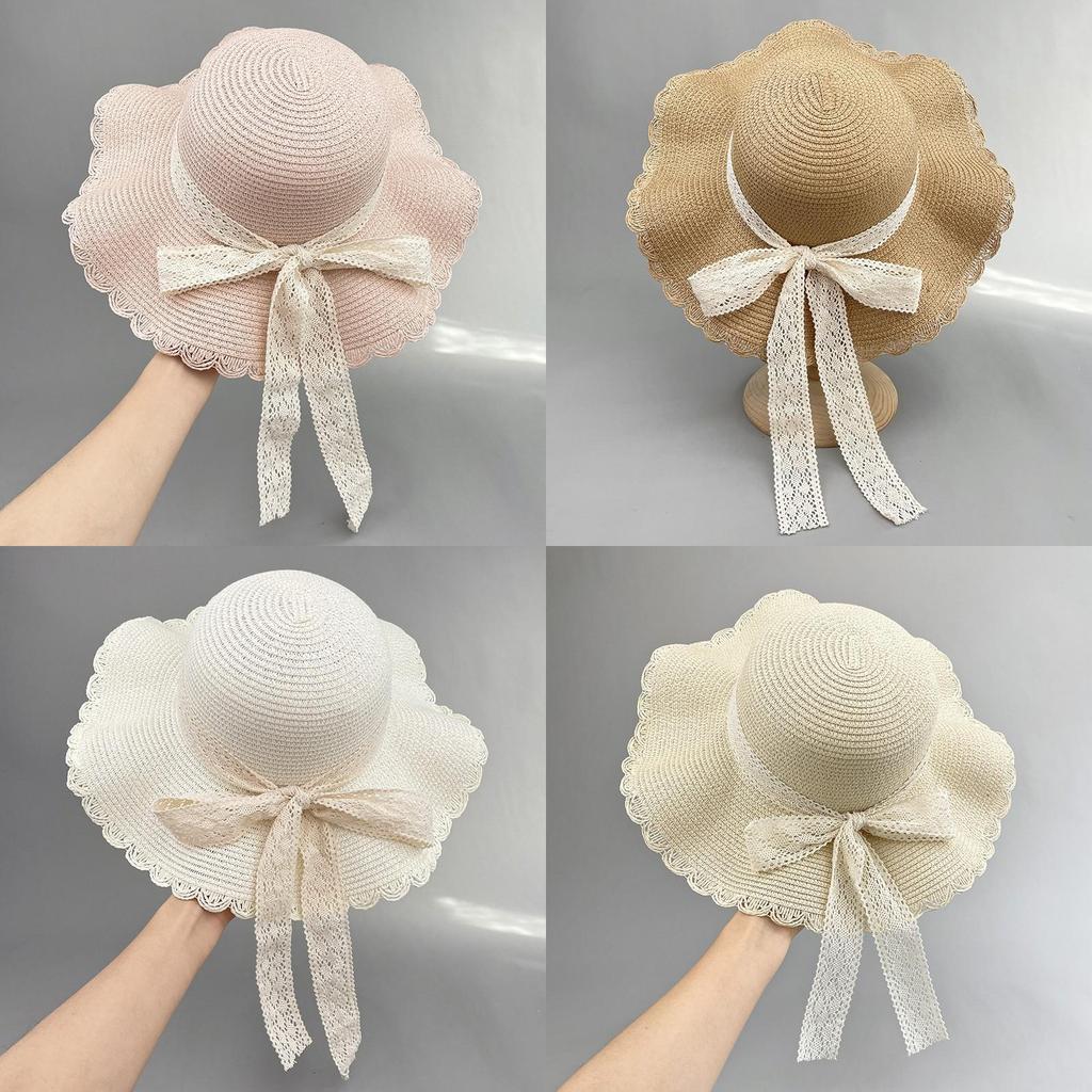 Summer Straw Wide Brim Hat With Foldable Design For Beach And Sun Protection